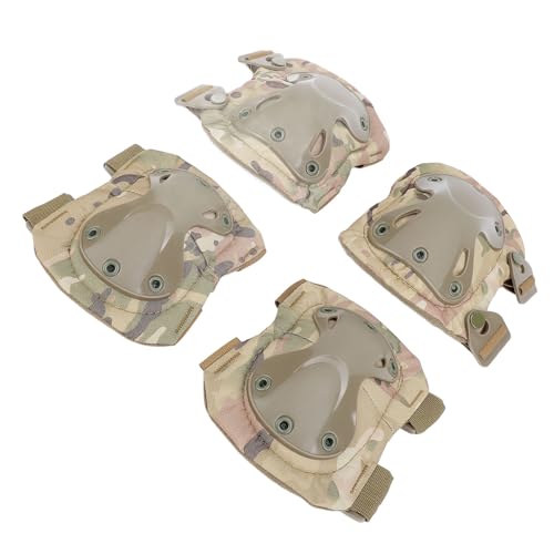 ZASCHMOY Pousquettes de Genou et de Coude de Travail avec Un Rembourrage en Mousse épais pour la Rénovation et Le Jardinage de l'ingénierie - équipement de Protection en Plastique TPE Robuste avec