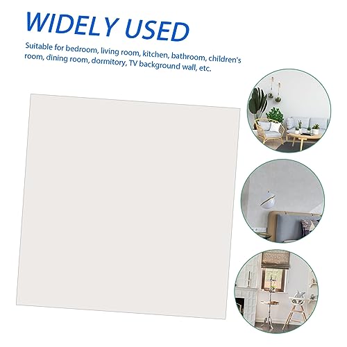 BIUDECO 6 Peças decoração adesivo de espelho quadrado para quarto adesivos espelho quadrado adesivo