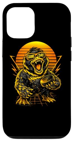 Funny Hockey Duck Game Day Vintage Shirt Fans �X�}�z�P�[�X iPhone 12/12 Pro �p