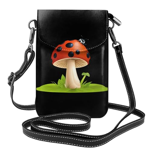 Sac pour téléphone portable parfait pour la marche et le camping avec joli motif champignon