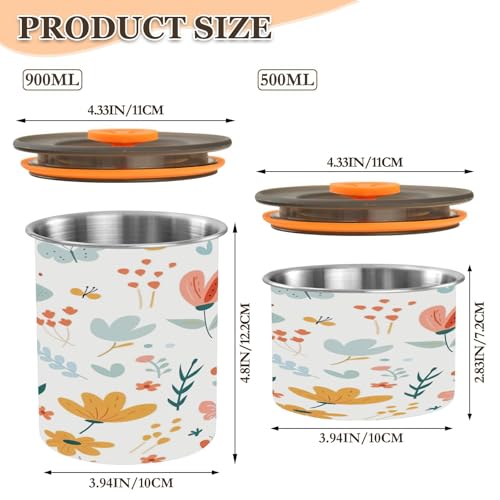 Contenedor hermético acero inoxidable para café 17oz miniatura 3