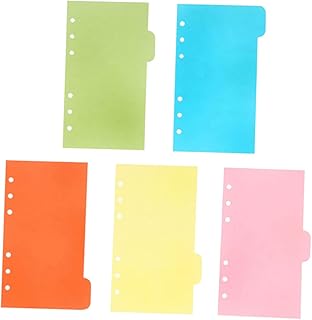 VILLCASE Guia Divisores De Arco-Íris Guia Inserível De Documento Guias De Índice De Arquivo Guias De Índice De Classificação Marcadores De Página Rótulos Índices De Fichário Guia Divisores