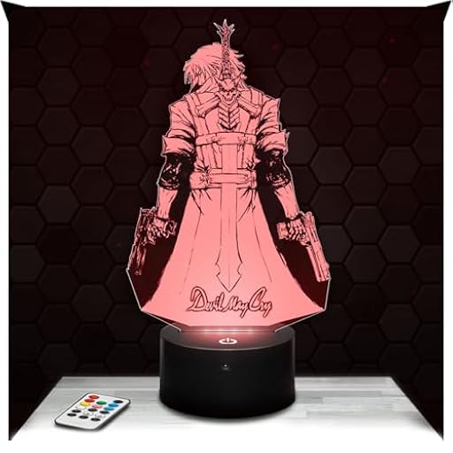 Lampephoto.fr - Lámpara 3D de Devil M. Cry con ilusión LED 3D, idea de regalo de cumpleaños de Navidad para niños y niñas, luz nocturna para dormitorio de niños o adultos, regalos de merchandising TOP | Ya disponible en tu tienda friki favorita! En mundofriki.es!