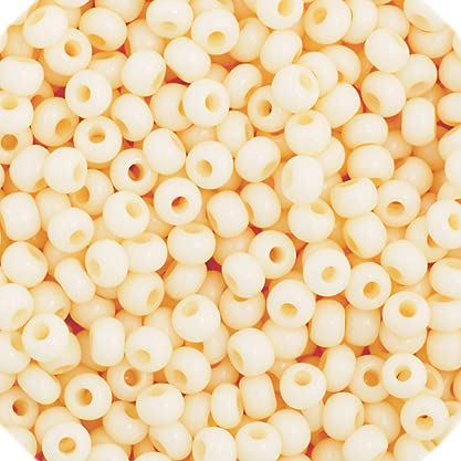 Czech Glass Seed Beads 11/0 Bone SOLGEL - 23Gram Vial of DIY Jewelry Making Beads Preciosa (Jablonex)