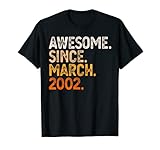 Photo Gallery awesome since march 2002 20th birthday gift 20 year old maglietta Photo Gallery awesome since march 2002 20th birthday gift 20 year old maglietta