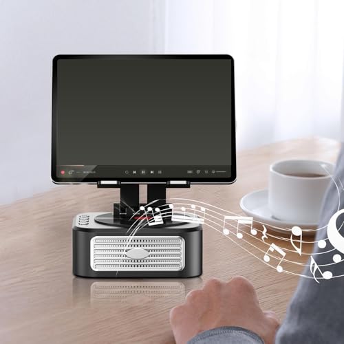 Support de téléphone avec haut-parleur sans fil et base stable