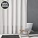 mDesign Waffle Knit Shower Curtain - Long Cotton Blend Bathroom Shower Curtain - Spa Quality, Luxury, Solid Color Cloth Shower Curtains for Bathroom - Hyde Collection, 72