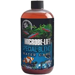 MICROBE-LIFT Special Blend Aquarium Water Care Treatment, Cleaner & Clarifier for Fresh and Saltwater Fish Tanks, Reduces Maintenance & Helps with Aquarium Algae Control and Odor, 16 Ounces (SBH16)