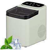 Macchina Portatile per la Produzione di Ghiaccio a pepite con Funzione autopulente, Ideale per l'uso su Piano di Lavoro in Cucina.