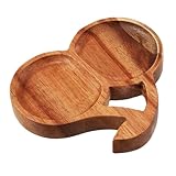 Design élégant en cerisier : la forme unique en cerisier ajoute une touche élégante et moderne à votre décoration intérieure, plateau en bois, planche de charcuterie ronde