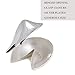 Bey-Berk Silver Plated Fortune Cookie, Metal Fortune Cookie Paperweight, Proposal Gift, Bridesmaid Gift, Include Your Special Message, Gift for The Hostess, Girlfriend Proposal Idea