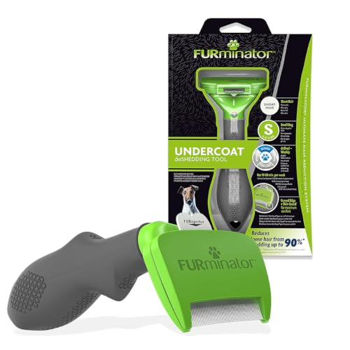 FURminator Strumento di deshedding per cani piccoli, a pelo corto, S