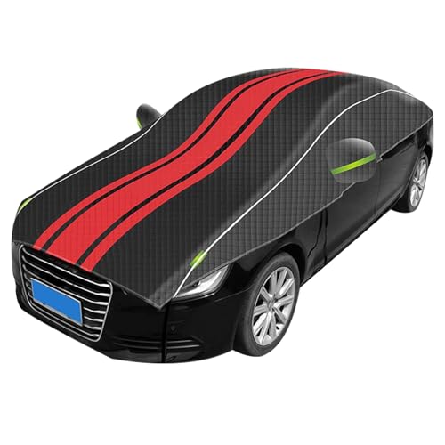 【Design professionale】Telo Antigrandine Per Auto Per VW Golf III Cabrio (1993-1998), telo copriauto antigrandine. ①Fibbia antivento, striscia antivento e design con fascia elastica, possono essere fissati saldamente in posizione anche in caso di vento forte. ②Il design della striscia riflettente sul telo copriauto migliora la sicurezza del parcheggio notturno sul ciglio della strada.
