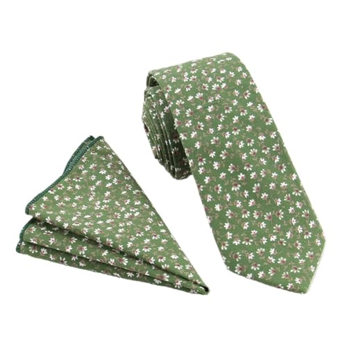 Corbata estrecha casual con estampado floral gris 6 cm miniatura 1