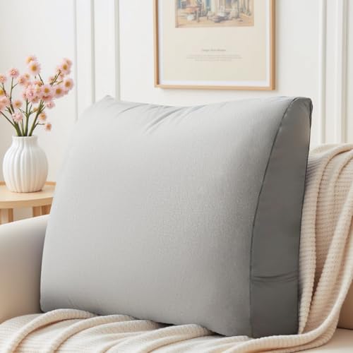 LELEFIDO Back Support Pillow for Couch – Bed Rest Back Pillow with Removable Cover