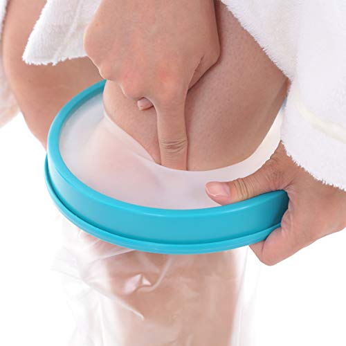 Kids Leg Cast Cover for Shower, Waterproof Cast and Wound Protector for Shower and Bath Watertight Protection to Pediatric Broken Leg Knee Ankle Foot Toe Wounds and Burns