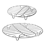 Versatilidad: Esta rejilla para enfriar pequeña soporta gran peso y es adecuada para enfriar, hornear, asar o cocer al vapor. Ideal para el hogar, restaurantes, panaderías o camping