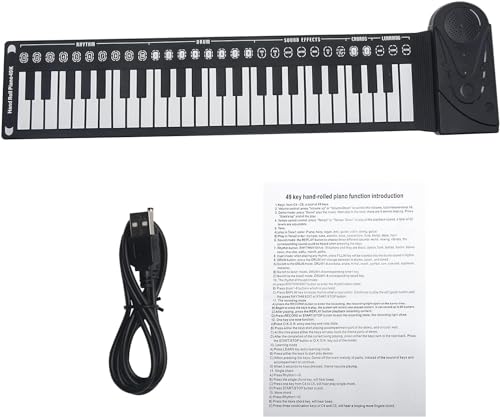 Ytoty 49KEY Roll Up Piano 49 Keys Portable Electronic Piano For Beginners, Flexible Foldable Roll Up Educational Electronic Digital Music Piano Keyboard thumb #5