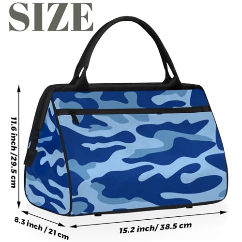 Overnight Weekender Bag for Women Men Camouflage Design Abstract Waterproof Carry On Travel Duffel Bags with Zipper Lightweight Sports Gym Bag Luggage Workout Handle Bags for Traveling Yoga Camping2