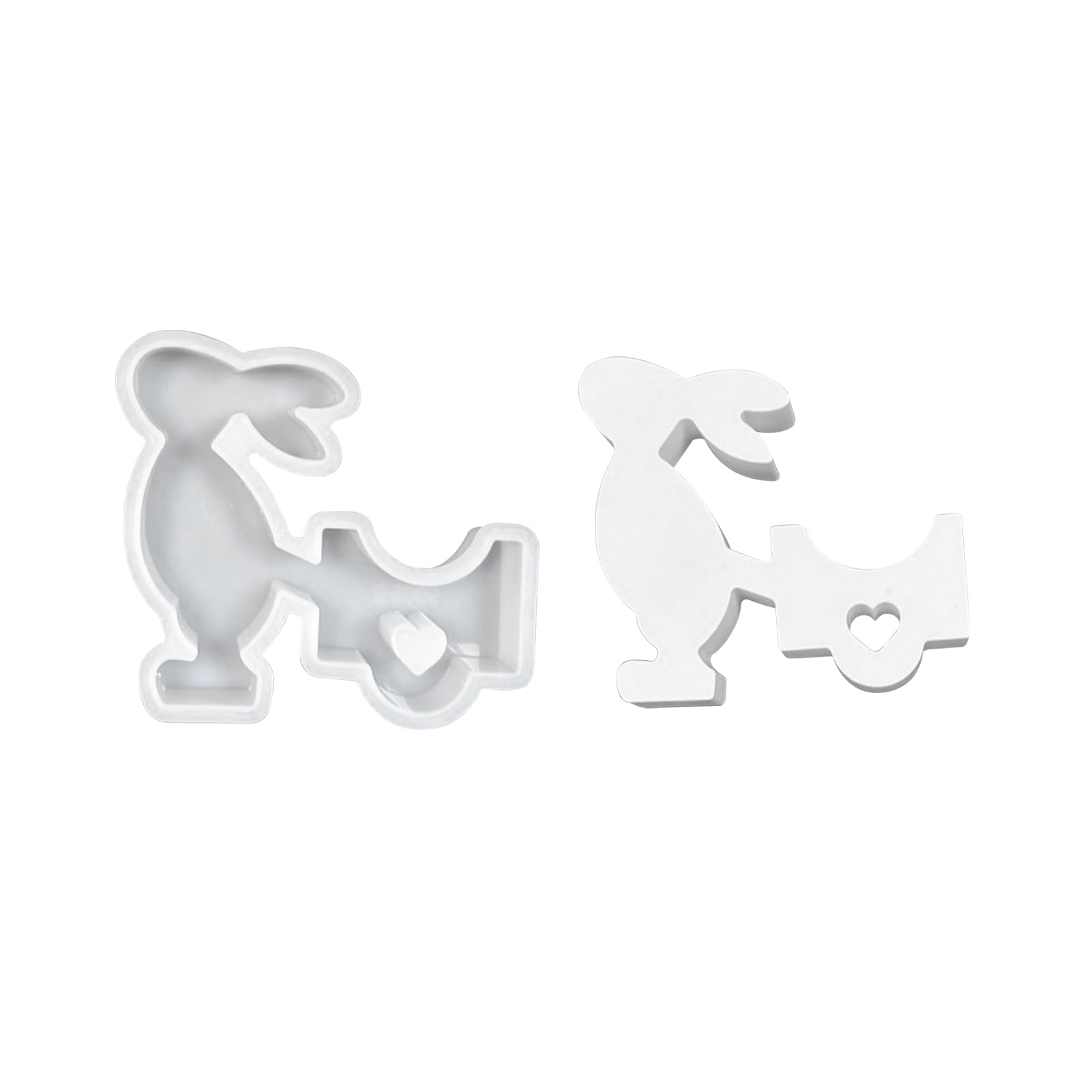 PUCHEN Stampo in Silicone per Coniglietto Pasquale, Stampo per Coniglio in Silicone | Stampi creativi per Candele pasquali,Stampi in Cera per Candele