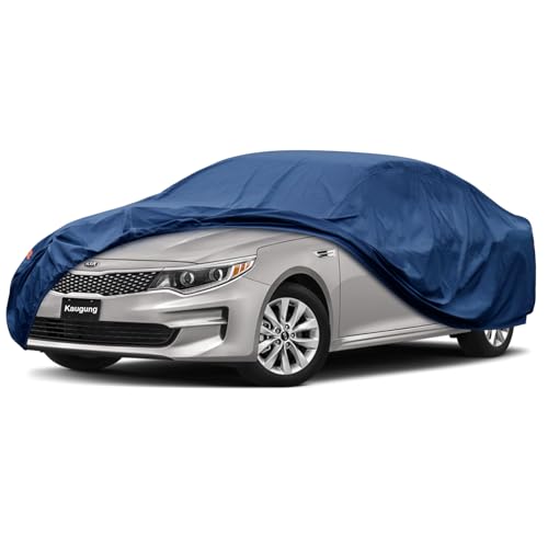 Image of Kaugung Heavy Duty Car Cover Custom Fit Kia Optima K5 (2000-2025),Waterproof All Weather Resistant Outdoor Sun Rain Dust Snow Protection with Anti-Theft Lock.(USA Warehouse,Within 3-7 Days)
