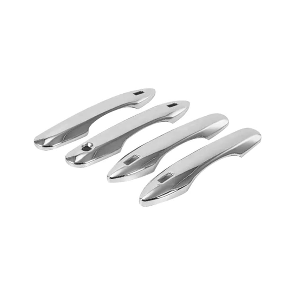 Poignée de porte BZ4X garniture extérieure : kit ABS chrome argenté pour carrosserie de voiture