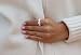 Imagen de SILBERMOOS Anillo de mujer en forma pequeños brotes de flor rosa tratado con chorro de arena brillante Plata esterlina 925