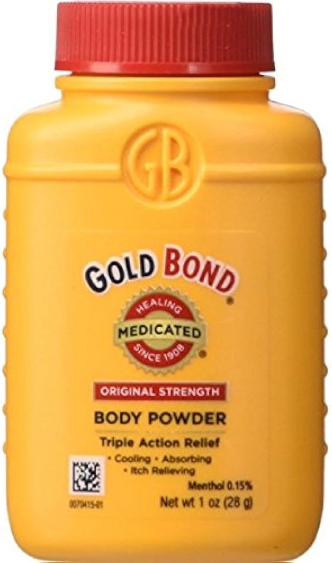 Gold Bond Talc-Free Body Powder Medicated 1 Ounce (4 Bottles) (29ml)