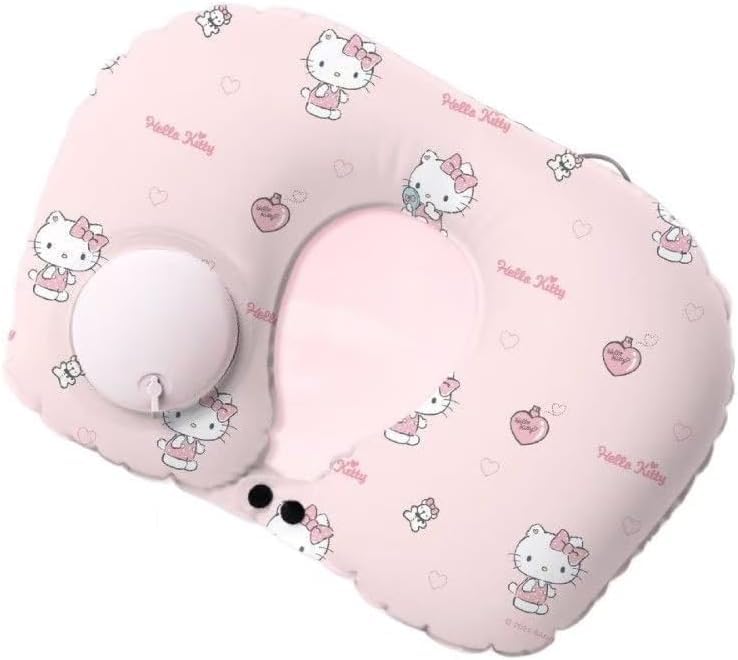 Almohada de memoria rosa para cuello 31.8x31.8x10.2 cm miniatura 1