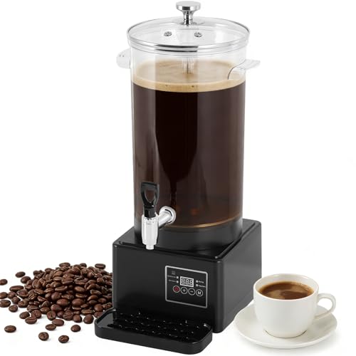 YMJOINMX Calentador eléctrico de sidra caliente para café y té, 50 tazas/2.6 galones, dispensador de bebidas calientes para bufé, catering y fiestas