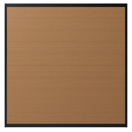 WamBam Composite Privacy Fence Panel 6ft Walnut Brown