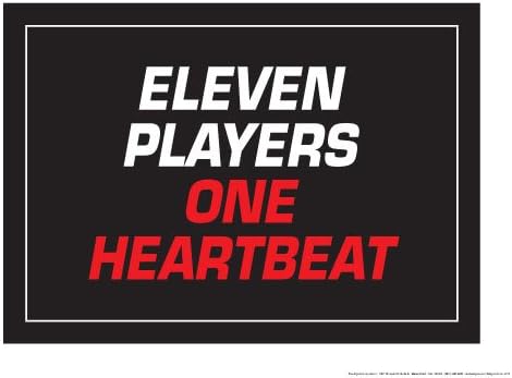 Eleven Players One Heartbeat 18" X 24" Poster