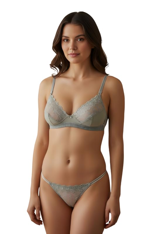 Women's Lingerie Set | Non-Padded Bra with Matching Panty | Soft Innerwear-Arviset_P1_H1_P3-image-48