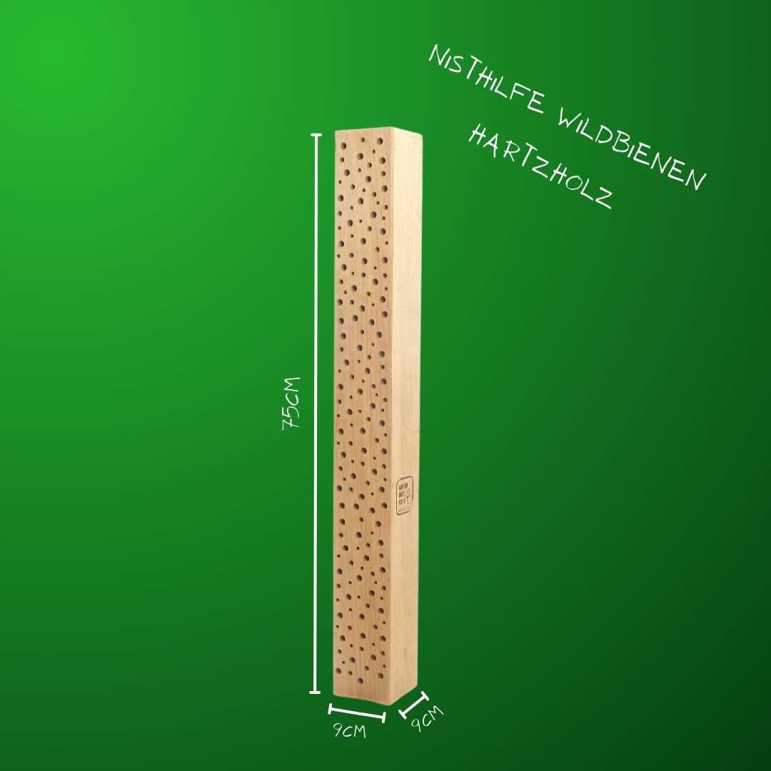 Arco per insetti con api selvatici, legno di quercia massiccio, alberghi per api selvatiche, nido d'ape (75 cm)