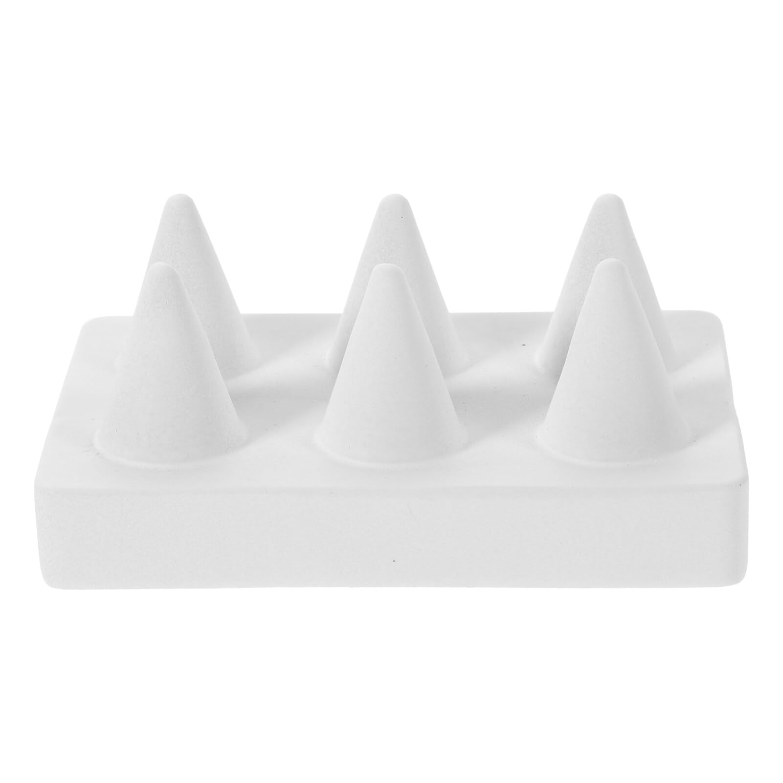 LIFKOME Ring Display Holder, Finger Rings Showcase Stand Jewelry Cone Support Countertop Jewelry Storage Organizer Resin Ring Rack for Home Shop