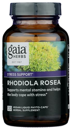 Best Supplements for Seasonal Affective Disorder: A Complete Guide for Adults Over 50 11 Gaia Herbs Rhodiola Rosea - Stress Support Supplement Traditionally for Supporting Healthy Stamina & Endurance* - with Siberian Rhodiola Root Extract - 120 Vegan Liquid Phyto-Caps (120 Servings)