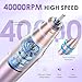 HOMEASY Electric Nail Drill, 40000RPM Professional E-Filer Rechargeable with 15 Drill Bits, Portable Nail File Electric Nail Filer for Acrylic Nails Gel Polishing Removing for Salon Home (Purple)