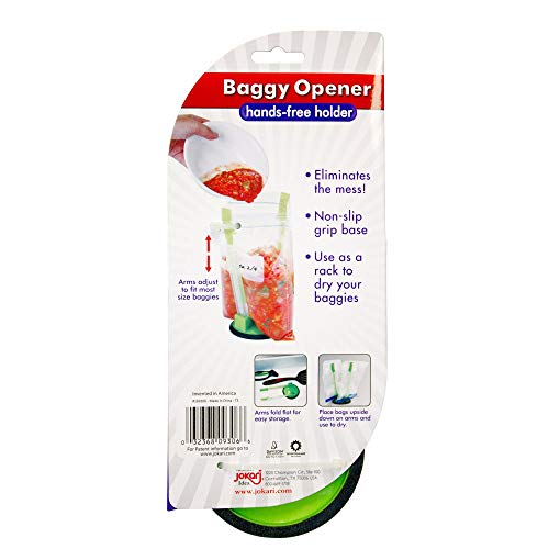 Baggy Rack - (6 Pack) Sandwich Bag Racks, Clip Food Storage Bags Onto Holder, Best Opener for Freezer & Storage Baggie - Ideal Plastic Kitchen, No Hassle Cooking Gadget Solutions For a Clean Pour