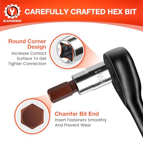 BLACKROBOT 11 mm Hex Bit Socket, 3/8 Inch Drive HW11 Allen Key Socket, Metric, Full Polished, S2 Steel Head Made For Repairing by BLACKROBOT - Image 4