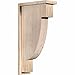 Ekena Millwork COR08X12X28CRE01RWR Crestline Rough Sawn Corbel w/Backplate Rustic Wood Corbels, 8"W x 12"D x 28"H, Western Red Cedar