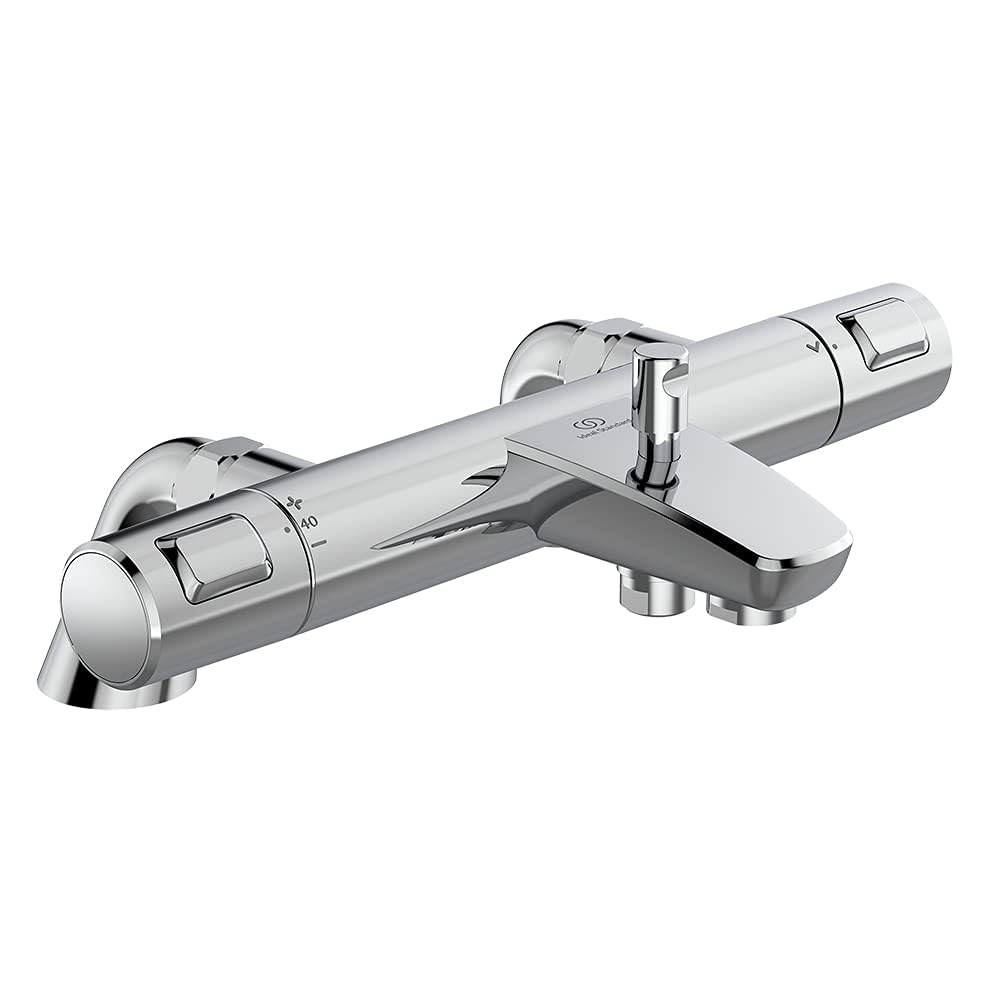 Ideal Standard Chrome Ceratherm T25 Exposed Thermostatic Rim Mounted Bath Shower Mixer,
