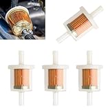 4 Pezzi Filtro Benzina Universali da 8 mm, Universale Filtri Carburante, Filtro Benzina, Filtri Ad Alta Precisione, Sostituzione Del Filtro Per Scooter, Motociclette, Generatori, Tosaerba