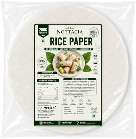 Nottacia Rice Paper Sheet -200gram, 22cm (Spring Roll Wrapper)