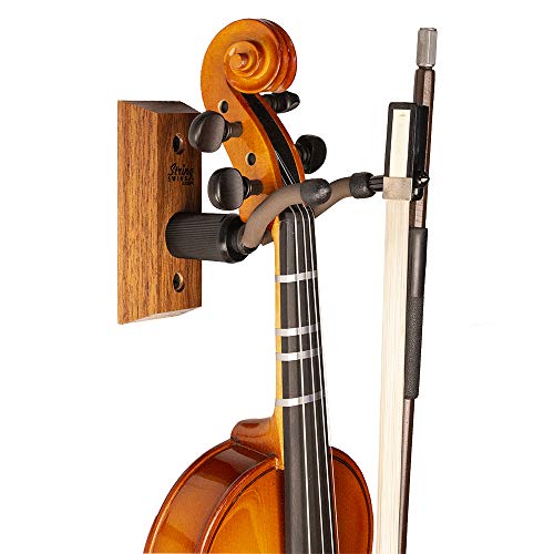 image for String Swing Hardwood Home & Studio Hanger - for Small Violins - Black