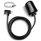 FLUENTPOWER Tethered Float Switch, Universal Replacement with Piggyback Plug and 10' Cord, Ideal for Sump Pump, Water Tank, Septic Tank, Sewage Systems, Pool, Pond, Max 10 Amp, IP68 Waterproof
