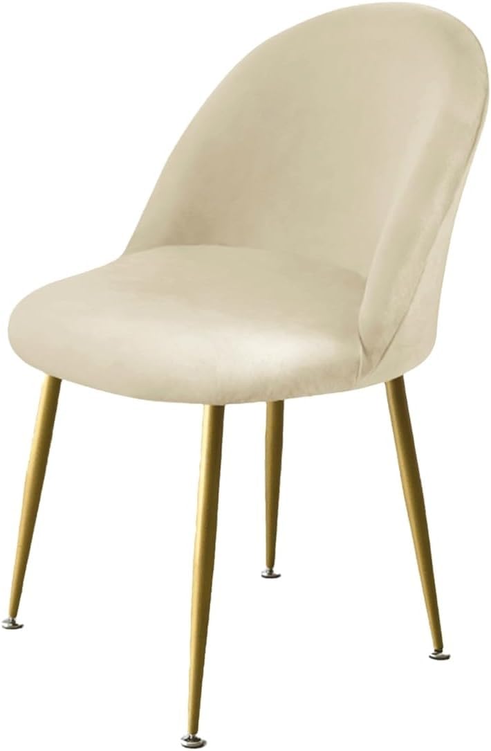 Housse de chaise velours beige : protégez vos sièges arrondis des taches et de l'usure