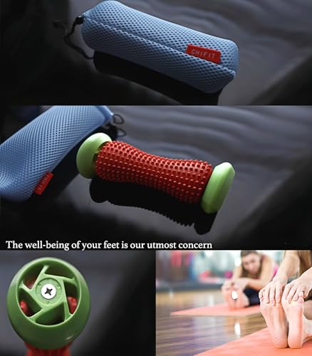 ChiFit Reflexology Foot Massager Tool, Plantar Fasciitis Relieve Diabetic Neuropathy,Acupressure Trigger Point Therapy, Heel Arch Arthritis