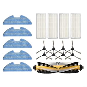 Saugroboter Set für Blaupunkt für Bluebot für XPOWER+ Ausreichende Bürsten und Wischtücher für alle Räume