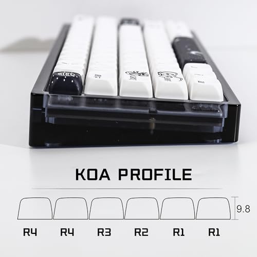 Image of KBDiy Outer Space KOA Profile Keycaps Set,Dye-Sublimation PBT Cute Custom Keyboard Keycap,135 Key Cap Set for Cherry Gateron MX Switches Mechanical Keyboards