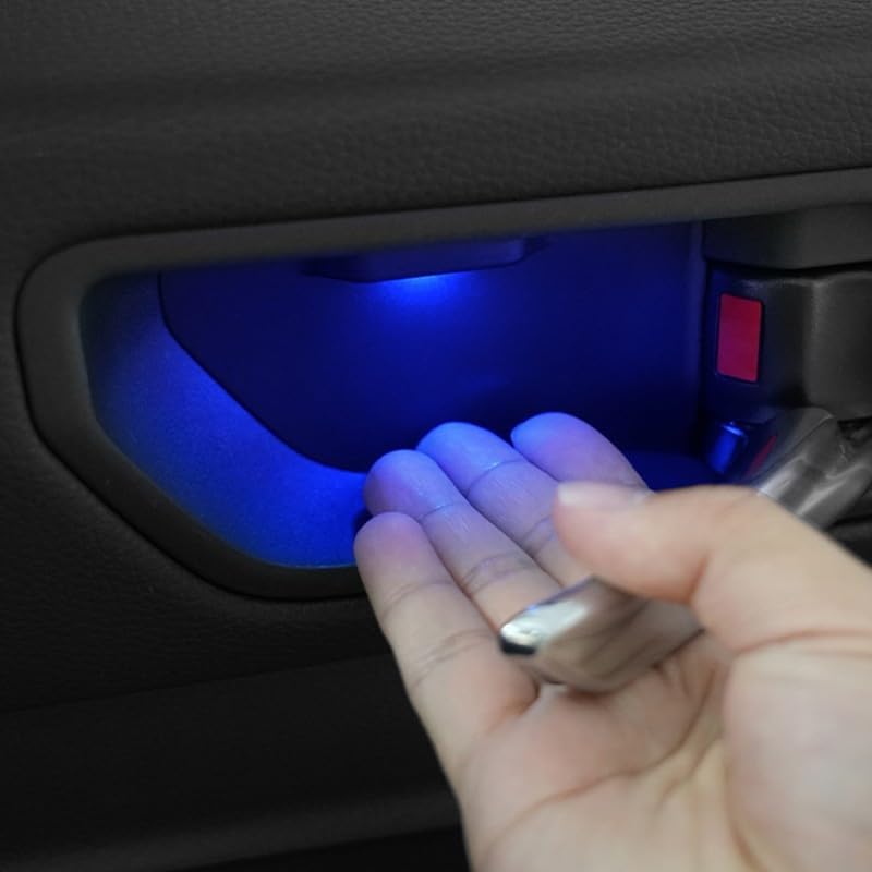 for Toyota Land Cruiser Prado LC250 2024-2025 Interior Door Handle Bowl LED Blue Lights 4pcs Car Accessories